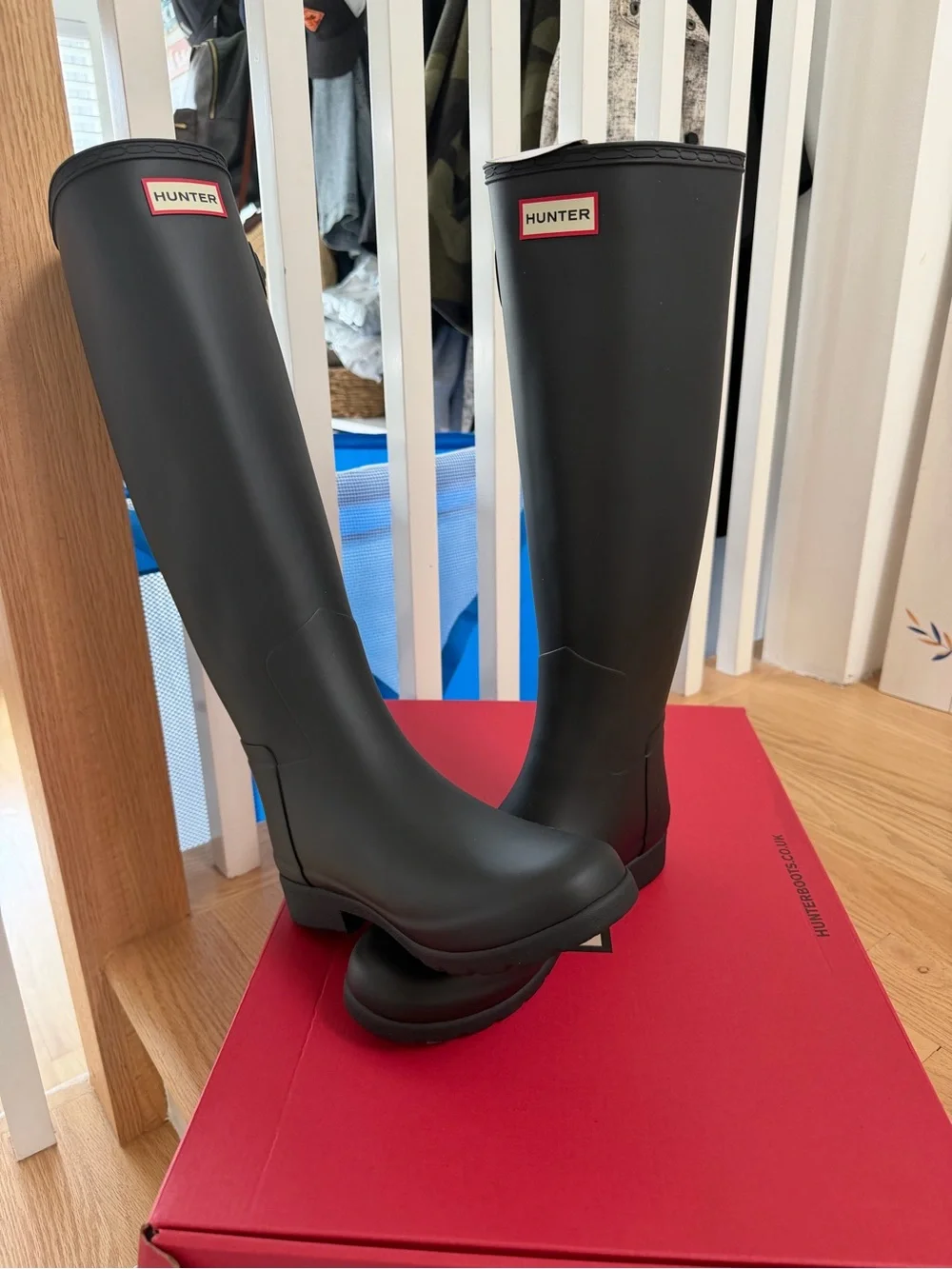 Hunter Matte Black Women's Tall Rain Boots
